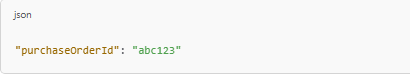 Purchase order id example