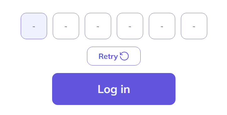 SMS verification code stage
